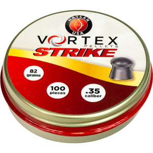Hatsan Vortex Strike Pellets 35 Caliber 81.02gr Pointed, 100 per Tin