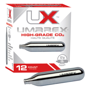 Umarex 2252533 12-Gram CO2 Cartridge Cylinders, 12-Pack