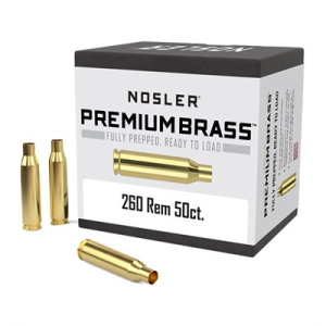 Nosler 11354 260 Remington Brass, 50 Count