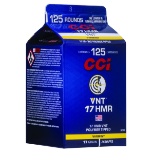 CCI 923CC VNT 17gr Rimfire .17 HMR Varmint Ammo, 125 Rounds