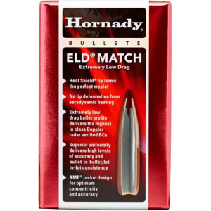 United States Association of Gun Owners Hornady 30 Caliber .308 195gr ELD-Match Reloading Bullets, 100ct - $42.65 at United States Association of Gun Owners