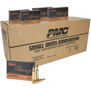 United States Association of Gun Owners PMC Bronze .223 Rem 55 gr FMJ Rifle Ammunition, 1000 ct - $457.79 at United States Association of Gun Owners