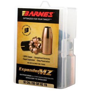 Barnes 30564 Expander MZ 50 Caliber Hollow Point Bullets, 250gr, 15rd