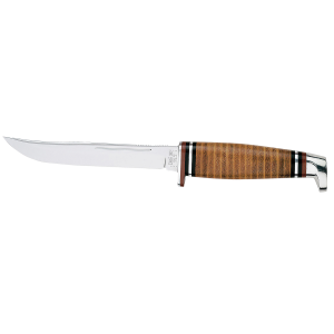 Case 00381 Hunter 5in Fixed Blade Knife with Leather Handle
