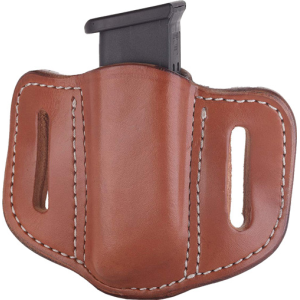 1791 Gunleather MAG1.2 Brown Single Mag Carrier, Belt Slide
