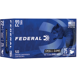 Federal GameShok .22 LR #12 Lead Shot Shotshell, 50 Rounds