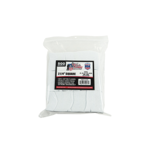 United States Association of Gun Owners Pro-Shot 214-500 .38-.45 Cal 2 1/4in Cotton Cleaning Patches, 500 Pack - $13.74 at United States Association of Gun Owners