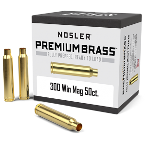 Nosler 10227 Premium Brass Unprimed Cases .300 WinMag Rifle Brass 50/Box - 10227