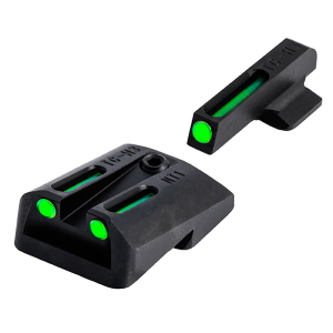 TRUGLO TG131NT3 TFO Green Tritium Fiber Optic Sight Set for 1911 Officer - TG131NT3