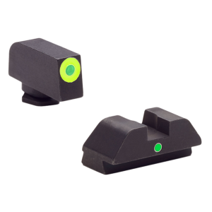 AmeriGlo GL305 i-Dot Sight Set for Glock, Green Tritium
