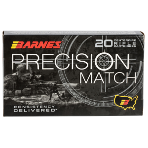 United States Association of Gun Owners Barnes 30740 Precision Match .300 Win Mag 220gr Open Tip Ammo, 20-Round Box - $58.85 at United States Association of Gun Owners
