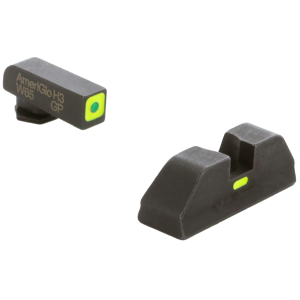 AmeriGlo GL614 CAP Sight Set for Glock, Green Tritium