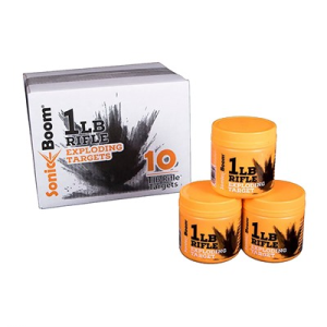 Sonic Boom SBT0110P 1 Pound Exploding Rifle Target, 10 Pack