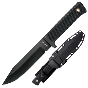 Cold Steel SRK 6in Fixed Blade Tactical Knife, Black SK-5