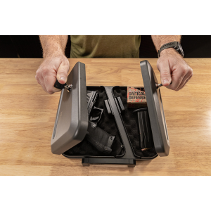 United States Association of Gun Owners Hornady 95229 Dual-Lid Lock Box Black Steel Safe, Holds 2 Handguns - $41.79 at United States Association of Gun Owners