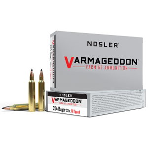 United States Association of Gun Owners Nosler 65115 Varmageddon .204 Ruger 32gr Flat Base Tipped Ammo, 20-Round - $31.34 at United States Association of Gun Owners