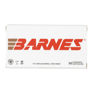 United States Association of Gun Owners Barnes Bullets 32521 9mm Luger 115gr Jacketed Hollow Point Ammo - $30.79 at United States Association of Gun Owners