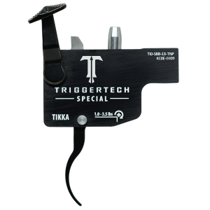 TriggerTech TILSBB13TNP Diamond Black Curved Lever Fits Tikka Left Hand