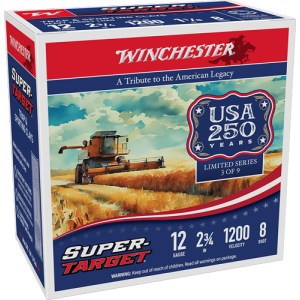 Winchester Target 12 Gauge 2.75in Shotgun Shells, #8 1200FPS - TRGT12M8