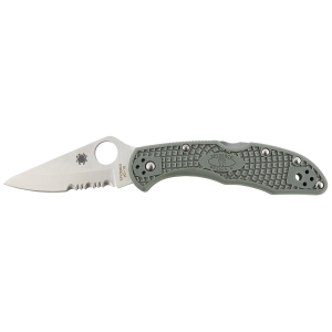 United States Association of Gun Owners Spyderco C33PSFG Delica 4 Lightweight 2.88" Folding Drop Point Part Serrated VG-10 SS Blade Foliage Green Bi-Directional Texturing FRN Handle Includes Pocket Clip - $99.00 at United States Association of Gun Owners