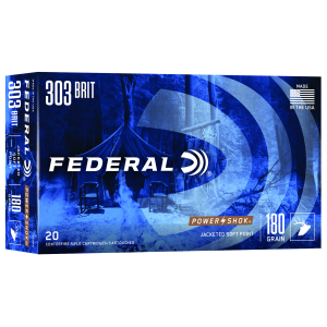 United States Association of Gun Owners Federal 303 Brit 180gr Power-Shok SP Rifle Ammunition, 20-Round - $58.74 at United States Association of Gun Owners
