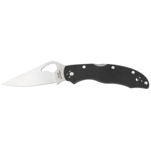 Spyderco BY01GP2 Byrd Harrier 2 3.39" Folding Clip Point Plain 8Cr13MoV SS Blade Black Textured G10 Handle Includes Pocket Clip