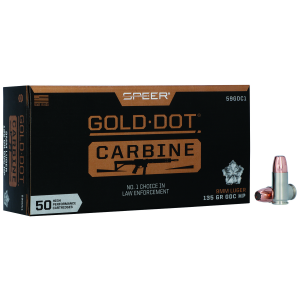 United States Association of Gun Owners Speer Gold Dot 59GDC1 9mm 135gr Hollow Point Ammo, 50 Rounds - $38.50 at United States Association of Gun Owners