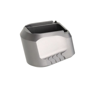 Tyrant CNC TDMPMAGEXFSGREY Magazine Extension Fits S&W M&P 9/40 5rd Compatible w/ Full-Size M&P 1.0/2.0 frames Grey Aluminum