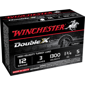 Winchester Double X 12 Gauge 3in #5 Shotshells, 10-Round