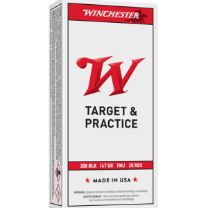 United States Association of Gun Owners Winchester USA 300 AAC 147gr FMJ Rifle Ammo, 20-Round - $17.32 at United States Association of Gun Owners
