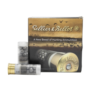 United States Association of Gun Owners Sellier & Bellot 12GA 2.75in 00 Buck 9 Pellet Shotshell, 25-Round Box - $15.82 at United States Association of Gun Owners