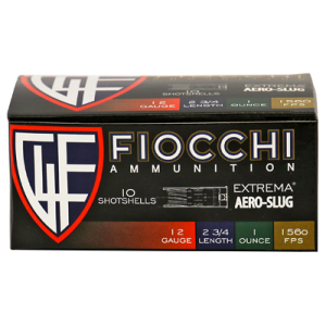 United States Association of Gun Owners Fiocchi 12GA Aero Slug HV 2.75in 10-Round Box - $15.17 at United States Association of Gun Owners