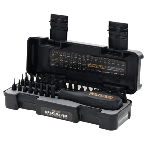 Wheeler 4001005 SpaceSaver Screwdriver Set, 36-Piece Black Kit