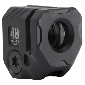 Strike Industries MCQUAD Micro Threaded Compensator Black Steel 0.89" OAL Compatible w/ 9mm/357 SIG