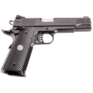 United States Association of Gun Owners Wilson Combat CQBEFS45A CQB Elite 45 ACP 8+1 5" Stainless Match Grade Barrel, Black Serrated Carbon Steel Slide, Black Carbon Steel Frame w/Beavertail, Black G10 Starburst Grip - $4777.00 at United States Association of Gun Owners
