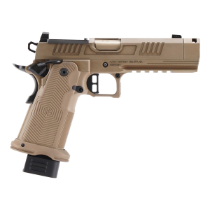 United States Association of Gun Owners Alpha Foxtrot AF1911-Romulus Handgun 9mm Luger 17rd (1) and 20rd (1) Magazines 4.25" Compensated Threaded Barrel FDE MOS Cut - $1499.00 at United States Association of Gun Owners