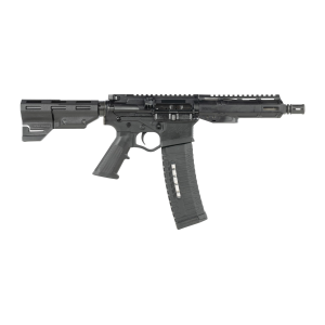 ATI ATIGAX5567ML60TBNS Alpha Maxx 5.56 NATO 60+1 7.50" Black Threaded Barrel, Black Receiver w/Picatinny Rail, Black Polymer Blade, Black A2 Grip