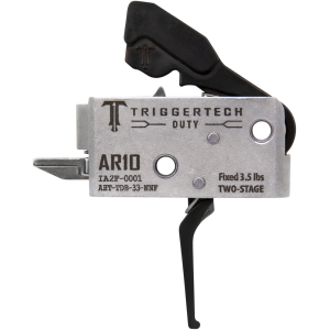 TriggerTech Duty Flat Trigger Two-Stage 3.50 lbs Draw Weight Fits AR-10