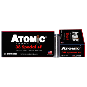 United States Association of Gun Owners Atomic Ammunition 00419 Pistol Precision Craft 38Special +P 148gr Lead Hollow Point 50 Per Box/10 Case - $51.59 at United States Association of Gun Owners