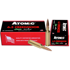 United States Association of Gun Owners Atomic Ammunition 00404 Rifle Match 6.5Creedmoor 142gr Hollow Point Match 20 Per Box/10 Case - $50.56 at United States Association of Gun Owners