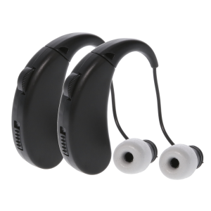 Walker's GWPRCHUE2PK Ultra Ear BTE Hearing Enhancer 22 dB Behind the Ear Rechargeable 2 Pack