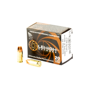 Lehigh Defense Xtreme Defense 9mm 90gr Fluid Transfer Monolithic Ammo, 20-Round