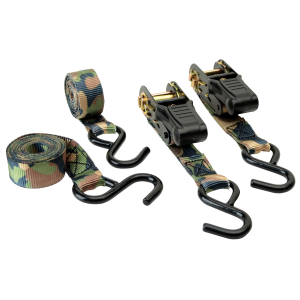 HME RS4PK Camouflage Ratchet Tie Down Straps 4 Pack - HMERS4PK