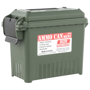 United States Association of Gun Owners MTM Case-Gard AC1511 Mini Ammo Can, Forest Green Polypropylene - $7.70 at United States Association of Gun Owners