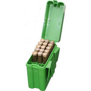 MTM RM-20-10 20-Round Belt Style Rifle Ammo Box, Green