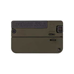 Trailblazer Firearms Lifecard .22 LR Black/OD Green Specialty Handgun - LC1-ODG