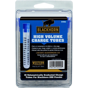 Accurate Powder BLACKHORN 209 150 Charge Tubes 10 Pack - BLACKHORNTUBES150