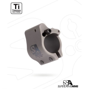 Superlative Arms AR-15 Clamp-On Titanium Adjustable Gas Block .750in Gray - SABO-DI-750CGT