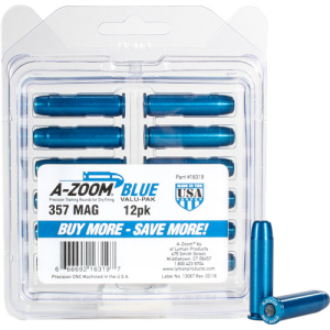 A-Zoom .357 Magnum Blue Metal Snap Caps, 12-Pack - 66692163197