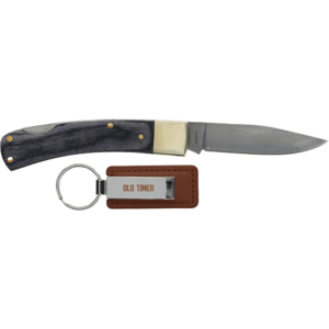 United States Association of Gun Owners Old Timer Folding Knife with Keychain 2-9/10 Clip Point Blade Grey - 1259489 - $15.83 at United States Association of Gun Owners